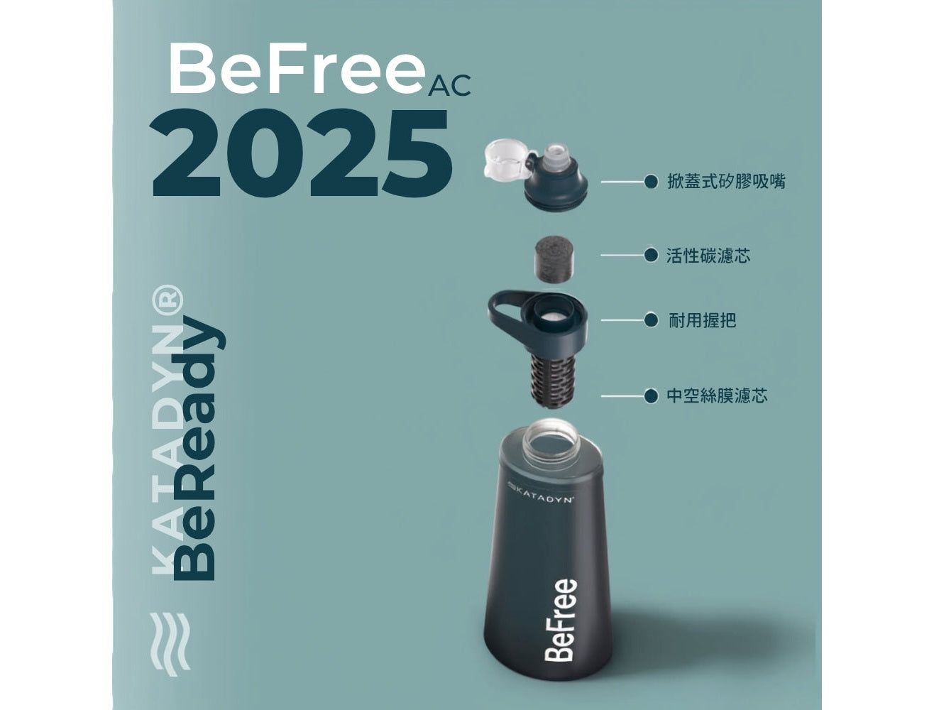 KATADYN 淨水設備 BeFree AC 個人隨身濾水器加厚款 1.0L 經典黑 BeFree AC Filter 1.0L Black mabuvalley