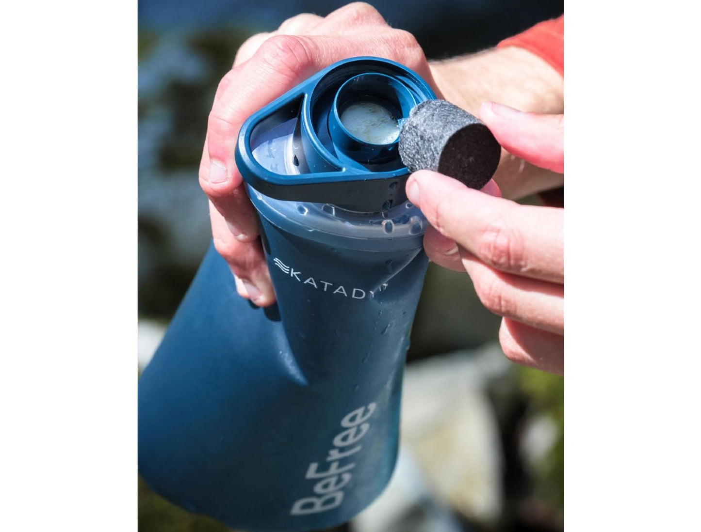 KATADYN 淨水設備 BeFree AC 個人隨身濾水器 1.0L 岩石藍 BeFree AC Filter 1.0L Slate Blue mabuvalley